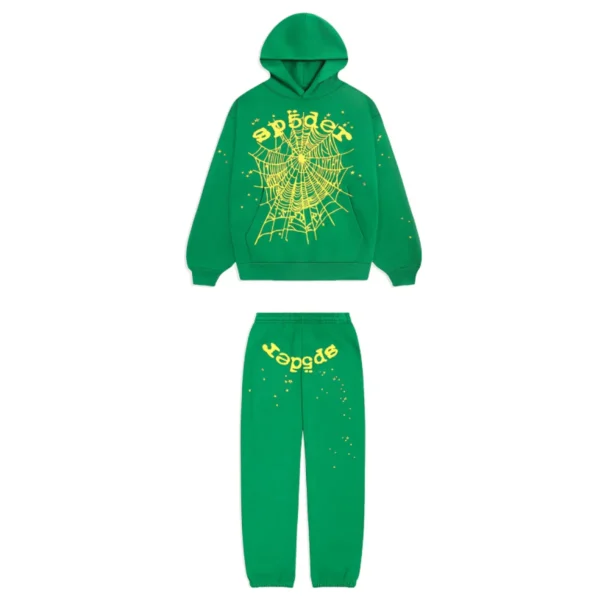 SPDR Star OG Web V2 Hoodie and Sweatpant Set Grass Green