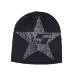SPDR Star Rhinestone Skully Black