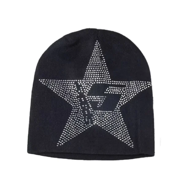SPDR Star Rhinestone Skully Black