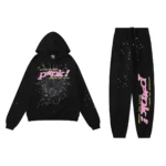 SPDR Young Thug Punk Hoodie and Sweatpant Set Black