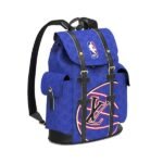 LV X Basket Backpack Christopher MM Blue