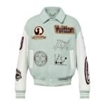 LV Jacket Leather and Wool Varsity