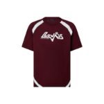 LV T-shirt Short-Sleeved Cotton Intarsia Crewneck