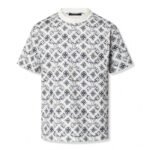 LV T-shirt Monogram White Deep Black