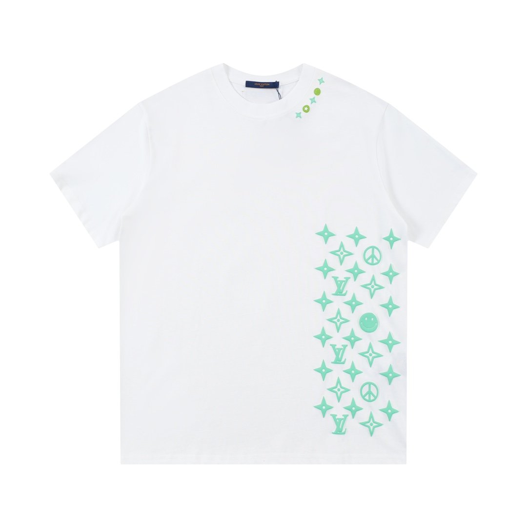 ab33a4b4.jpg LV T-Shirt Monogram Print White - Image 1