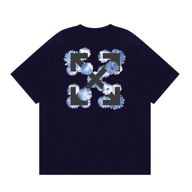asdsfsdf0252-2-1.jpg OFF-WHT T-shirt Floral Arrows Graphic - Image 1