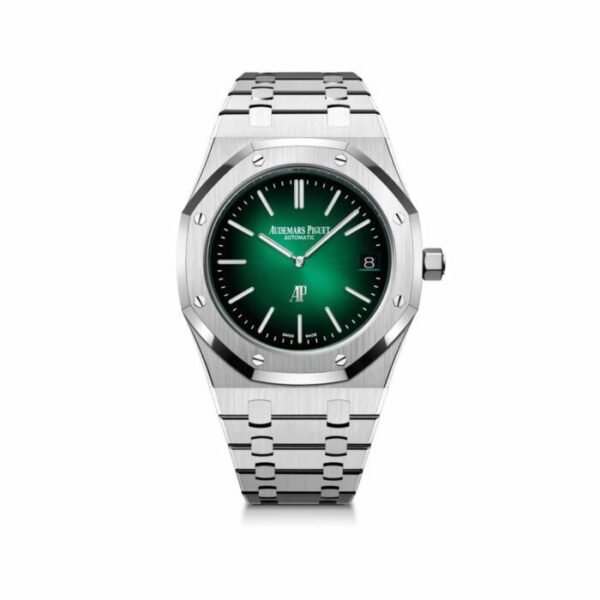 AP Royal Oak 16202PT.OO.1240PT.01 ‘Jumbo’ Extra-Thin ’50th Anniversary’ Green Dial