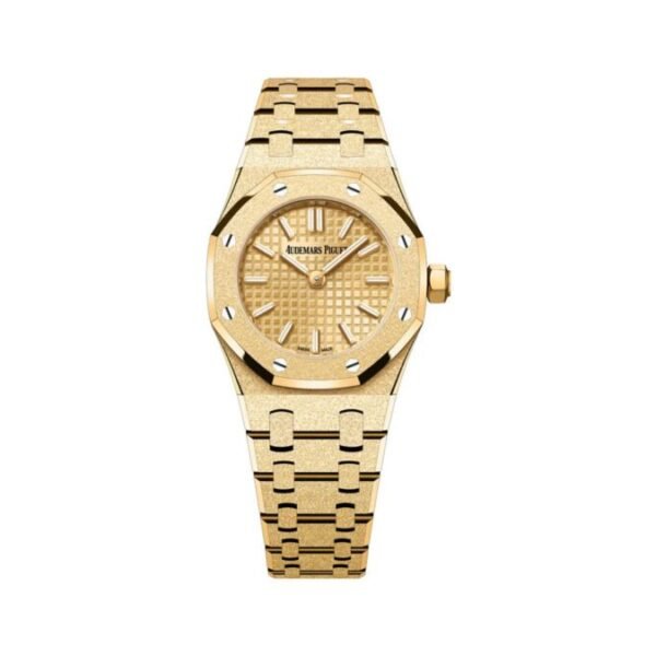 AP Royal Oak 67630BA.GG.1312BA.01 ‘Mini’ Frosted Yellow Gold Quartz