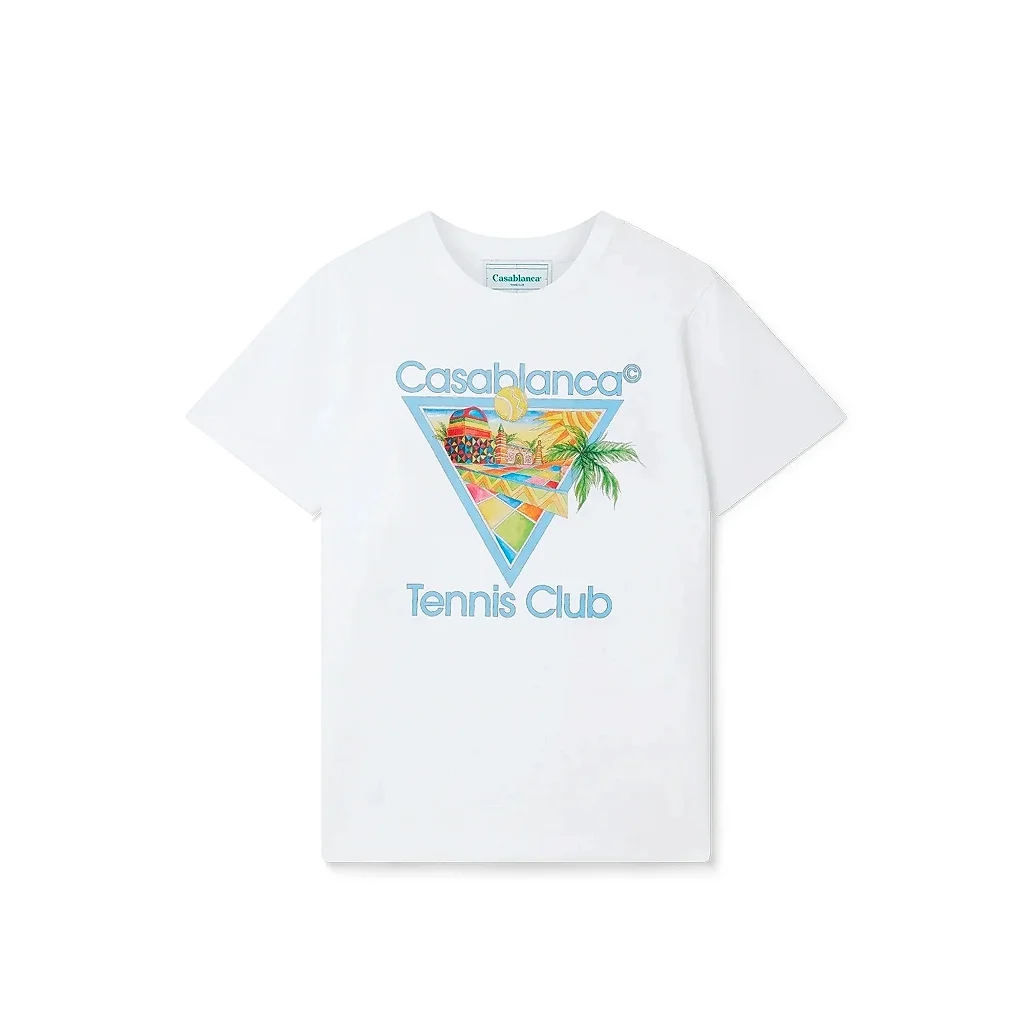 casablanca-afro-cubism-tennis-club-branca-utjc51wwhf.webp T-shirt CasaBlanca - Image 1