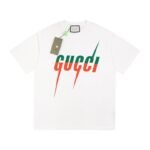 GG T-shirt Red Gradient Logo White
