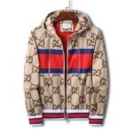 GG Hoodie Stripe Beige Tiger