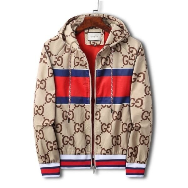 GG Hoodie Stripe Beige Tiger