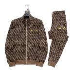FND Set Tracksuit Monogram Beige