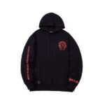 CHRM HRTS Hoodie Red Logo Print CH071