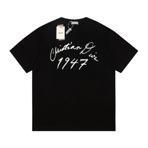 CD T-shirt Embossed Monogram Navy