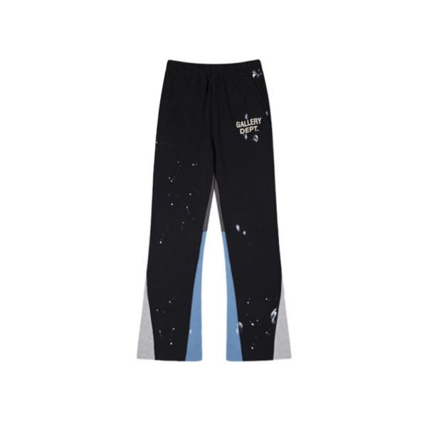 fgdf4343-2-600x600-1.jpg GLRY DPT Pants Black Paint Splatter GD001 - Image 1