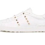 VLTN Sneaker Rockstud White Gold