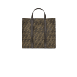 BORSA TOTE FF JACQUARD MARRONE