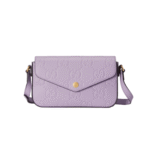 BORSA A SPALLA MINI GG IN PELLE LAVANDA