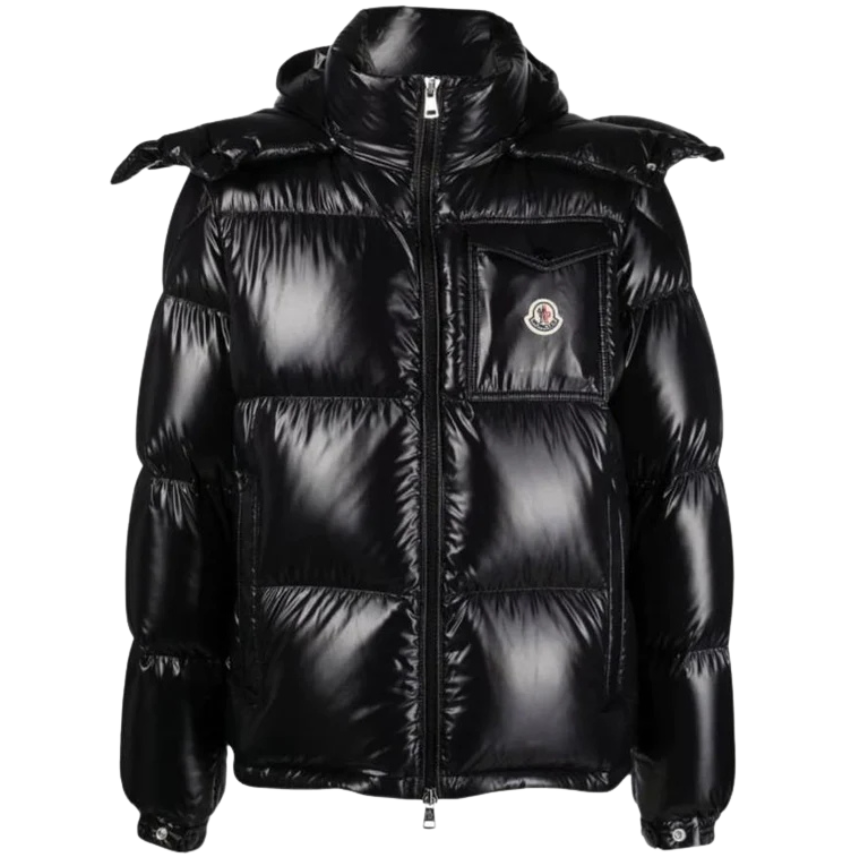 mocnlerjack.png M Jacket Black & front logo - Image 1