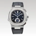PP Nautilus Chronograph Black Leather