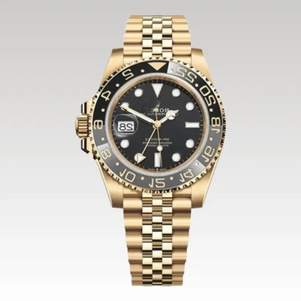 RLX GMT Master ll Black Gold Jubilee