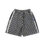CD Shorts Monogram Navy Side Stripes