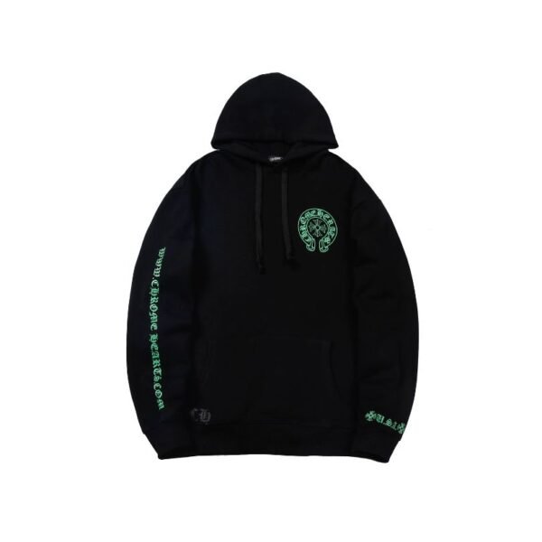 wefwe0215-8-600x600-1.jpg CHRM HRTS Hoodie Neon Logo Black CH072 - Image 1